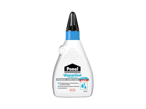[90186785 1255306] Ponal Holzleim Super 3 Wasserfest 120 g, Weiss