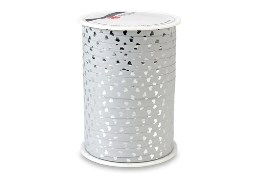 [90186798 1256434] Pattberg Geschenkband Cherie 1 cm x 100 m, Silber