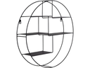 House Nordic Wandregal Genk Ø 47.5 cm, Schwarz