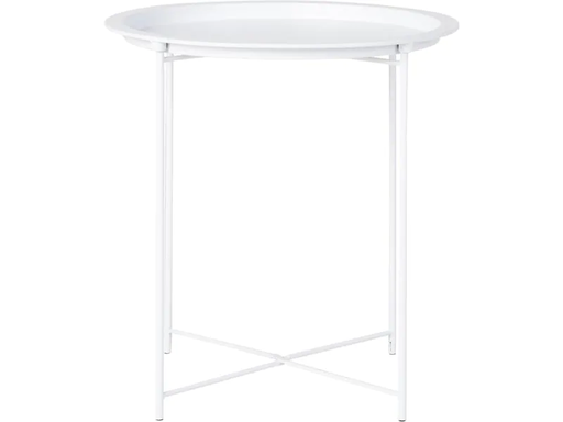 [90186973 1249617] House Nordic Beistelltisch Bastia 50.5 x 46.8 cm, Weiss