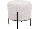 House Nordic Hocker Alford 37 x 35.5 cm, Schwarz/Weiss