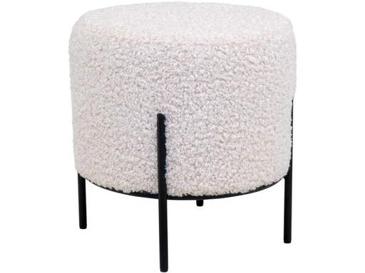 [90187065 1249604] House Nordic Hocker Alford 37 x 35.5 cm, Schwarz/Weiss