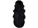 House Nordic Pelzimitat 180 x 60 cm, Schwarz