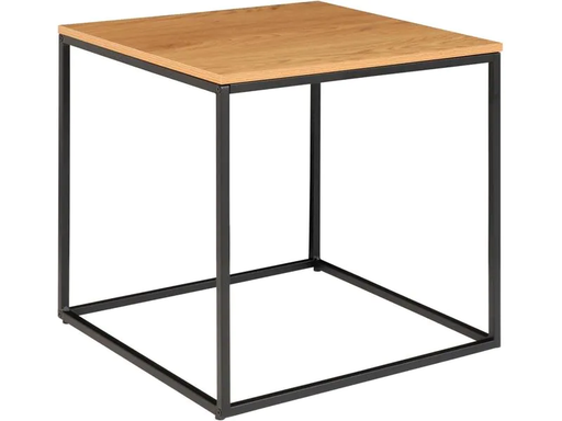 [90187265 1249620] House Nordic Beistelltisch Vita 45 x 45 cm, Nature/Schwarz