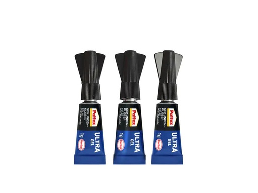[90187269 1255284] Pattex Sekundenkleber Ultra Gel Mini Trio 3 x 1 g, Transparent