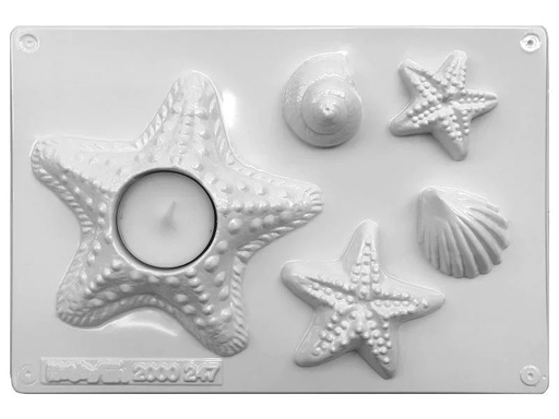 [90187310 1237521] HobbyFun Giessform Meeresbewohner 1 Stück