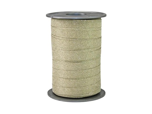 [90187334 1256365] Pattberg Geschenkband Poly Glitter 1 cm x 100 m, Gold