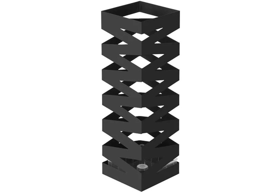 [90187411 1251476] Songmics Schirmständer mit Zick-Zack Muster 49 cm, Schwarz