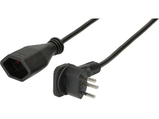 [90187508 1252301] Max Hauri Verlängerungskabel 3 m T13 - T12 Schwarz