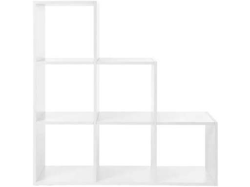 [90187530 1251469] VASAGLE Regal mit 6 Fächern 97.5 x 97.5 cm, Weiss