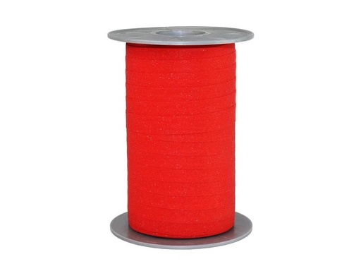 [90187582 1256366] Pattberg Geschenkband Poly Glitter 1 cm x 100 m, Rot