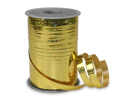 [90187652 1256357] Pattberg Kräuselband Holly 1 cm x 200 m, Gold