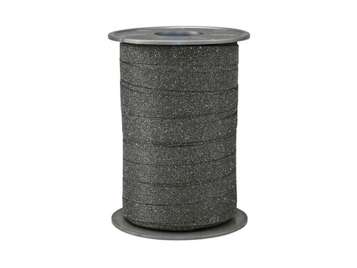 [90187692 1256373] Pattberg Geschenkband Poly Glitter 1 cm x 100 m, Schwarz