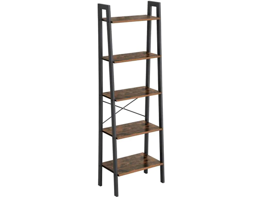 [90187752 1251501] VASAGLE Regal mit 5 Ebenen 56 x 172 cm, Braun/Schwarz
