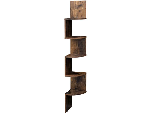 [90187853 1251492] VASAGLE Wandregal mit 5 Ebenen 20 x 127.5 cm, Braun