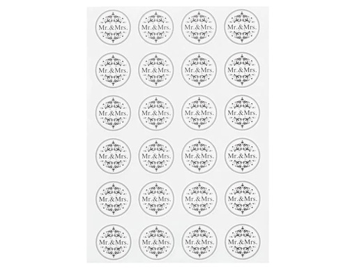 [90187902 1238316] HobbyFun Motivsticker Mr. &amp; Mrs. 1 Blatt