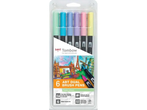 [90027886 577611] Tombow ABT 6 Stück, Pastelltöne