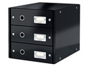 Leitz Schubladenbox Click & Store Schwarz