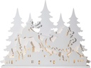Star Trading Tischdeko Grandy, 121 cm, Holz, Weiss