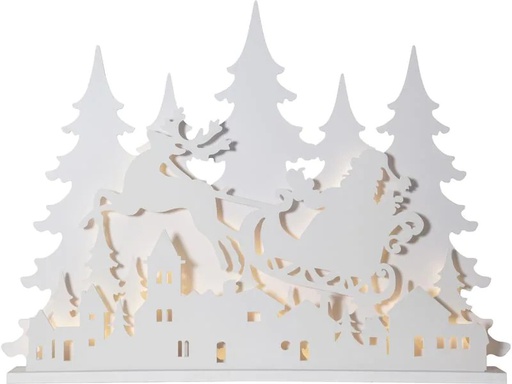 [90187985 1187309] Star Trading Tischdeko Grandy, 121 cm, Holz, Weiss