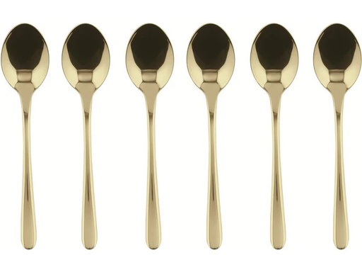 [90188013 1258475] Sambonet Espressolöffel Taste 6 Stück, Champagner