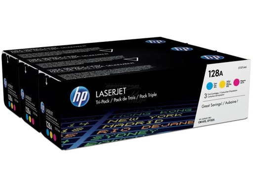 [90027988 243353] HP Toner Nr. 128A (CF371AM) Cyan/Magenta/Yellow