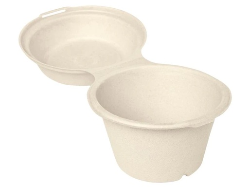 [90188436 1255410] BioPak Behälter für Snacks 575 ml, 50 Stück