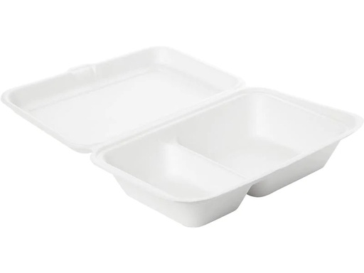 [90188677 1255405] BioPak Menübox 2-Teilung 770 ml, 50 Stück
