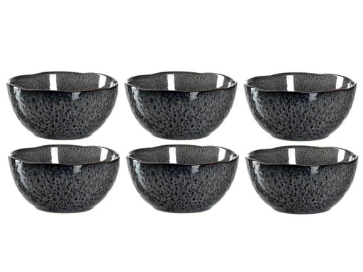 [90028135 1027732] Leonardo Dessert-Schale Matera 6 Stück, Anthrazit