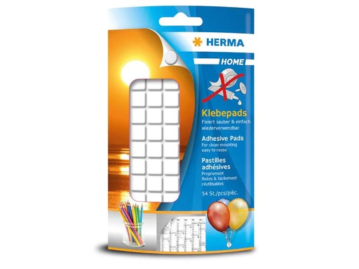 [90028146 1132584] Herma Stickers Klebepad Non permanent, 54 Stück, Weiss