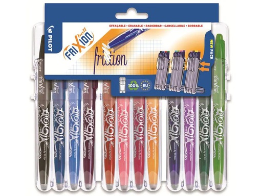 [90188846 1244207] Pilot Rollerball FriXion Ball Set2Go 0.7 mm, Mehrfarbig, 12 Stück