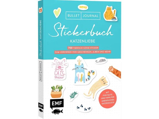 [90188942 1239724] EMF Stickerbuch Katzenliebe 700 Stück