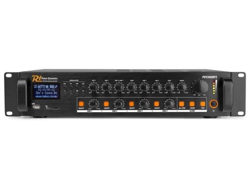[90028170 902058] Power Dynamics Verstärker Pro PDV360MP3 4-Zonen Mischer