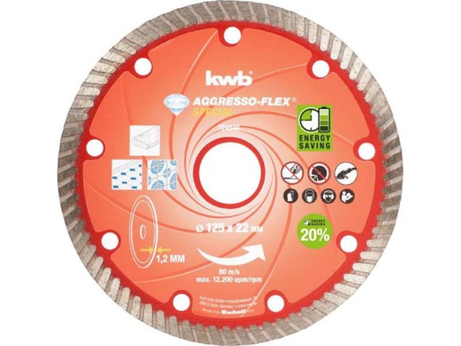 [90028420 492693] kwb Trennscheibe Akku-Top Diamant 125 mm