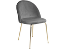 House Nordic Stuhl Geneve 2 Stück, 78 x 52 cm, Gold/Grau