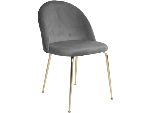 [90189971 1249582] House Nordic Stuhl Geneve 2 Stück, 78 x 52 cm, Gold/Grau