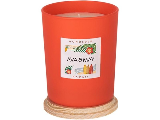 [90190250 1221041] AVA &amp; MAY Duftkerze Hawaii 180 g