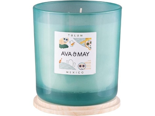 [90190303 1221002] AVA &amp; MAY Duftkerze Tulum Gross, 500 g