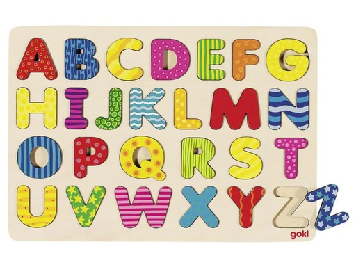 [90028603 869240] Goki Holzpuzzle Goki Alphabetpuzzle