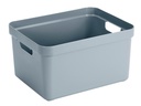 Sigma Home Aufbewahrungsbox 32 l Blau/Grau