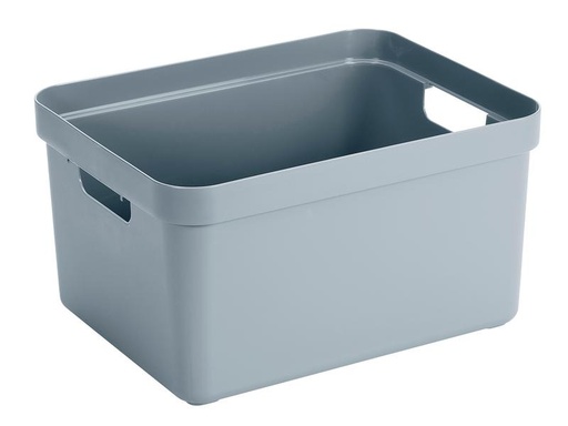 [90002839 849689] Sigma Home Aufbewahrungsbox 32 l Blau/Grau
