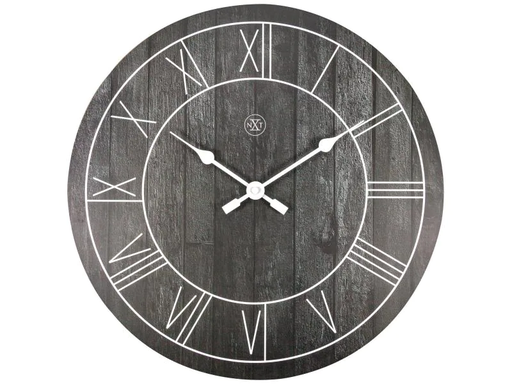 [90028641 974311] NeXtime Wanduhr Paul Ø 40 cm Schwarz