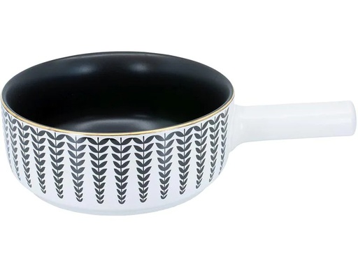 [90191592 1265621] Kadastar Fondue-Caquelon Leaves Ø 22 cm, Weiss