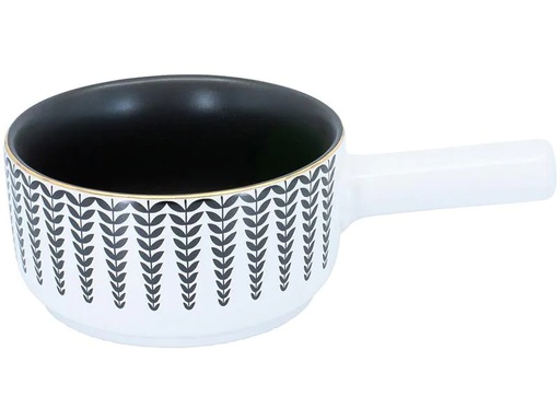 [90191712 1265624] Kadastar Fondue-Caquelon Leaves Ø 16 cm, Weiss