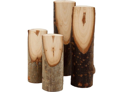 [90192068 1234947] Creativ Company Holzartikel 8+12 x 2.5-3.5 cm 4 Stück