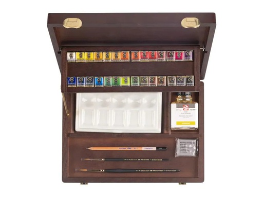 [90192116 1264043] Rembrandt Aquarellfarbe Malkasten Professional 28 Näpfchen, Mehrfarbig
