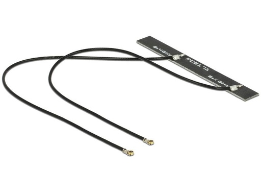 [90028925 1206945] Delock WLAN-Antenne Dualband, Klebemontage MHF 4L 5 dBi Rundstrahl