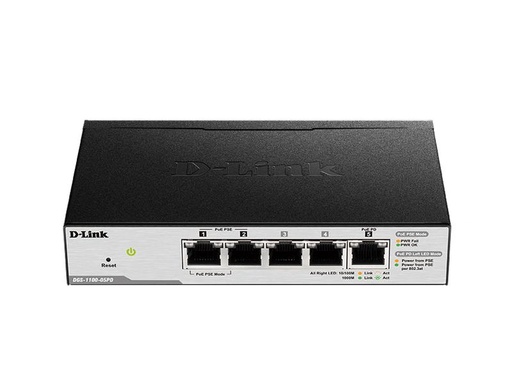 [90028951 1097726] D-Link PoE Switch DGS‑1100‑05PD 5 Port