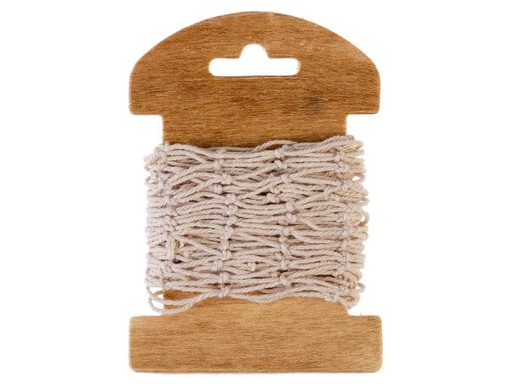 [90193458 1237431] HobbyFun Textilband Netzband 130 mm x 1 m, Beige