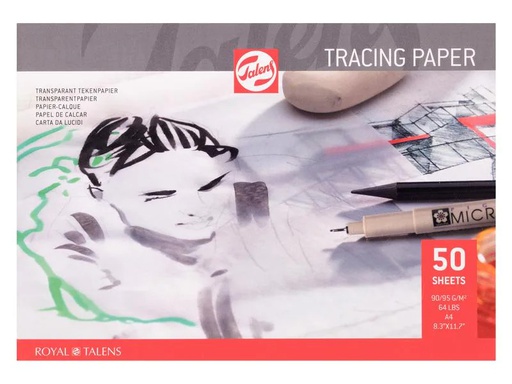 [90193468 1264075] Talens Transparentpapier A4 90gm/2, 50 Blatt